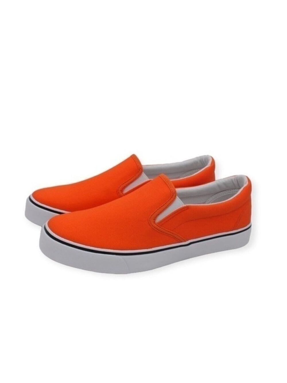 Women Orange Canvas Sneakers Size 6